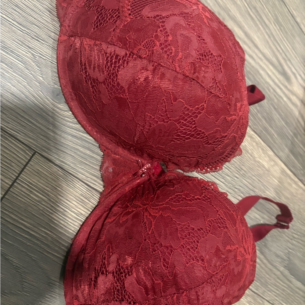 Auden Deep Red Lace Bra